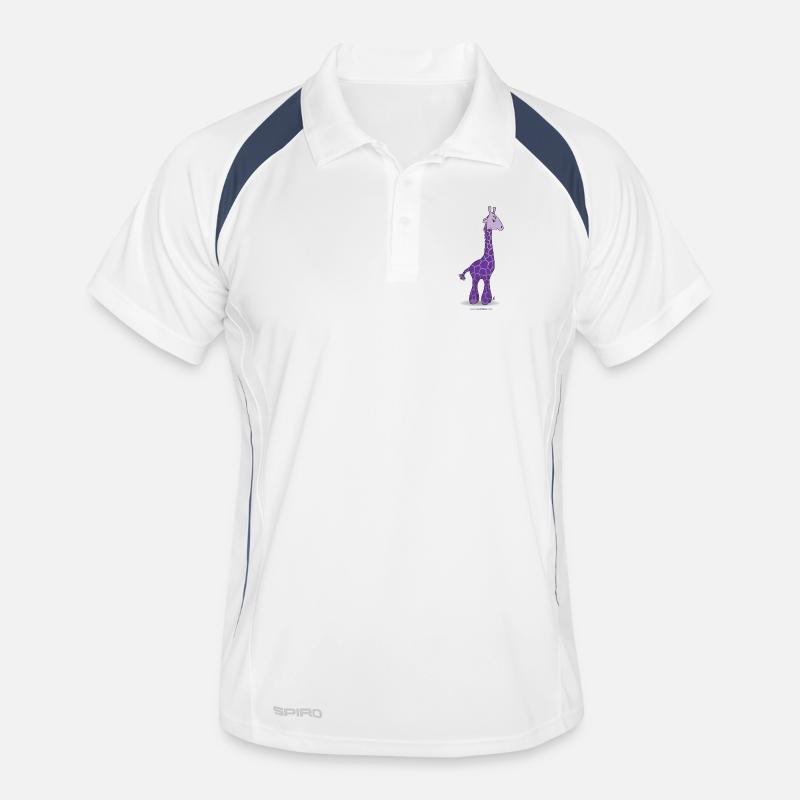 Girafe pourpre Polo respirant Homme