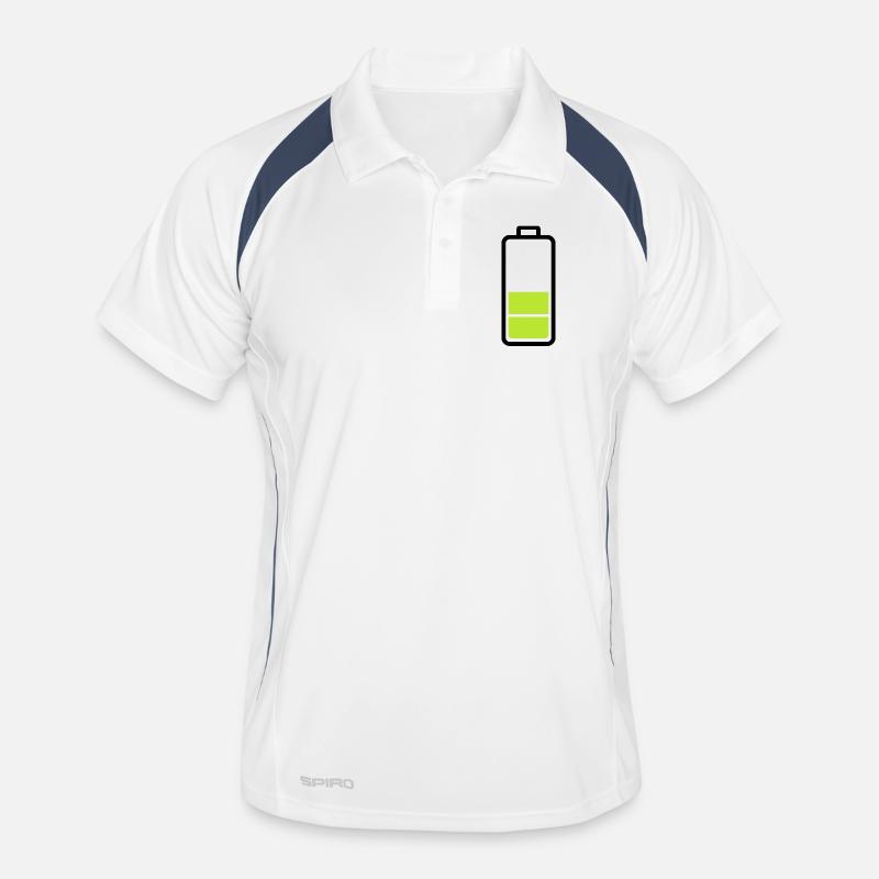 low battery Men's Polo breathable