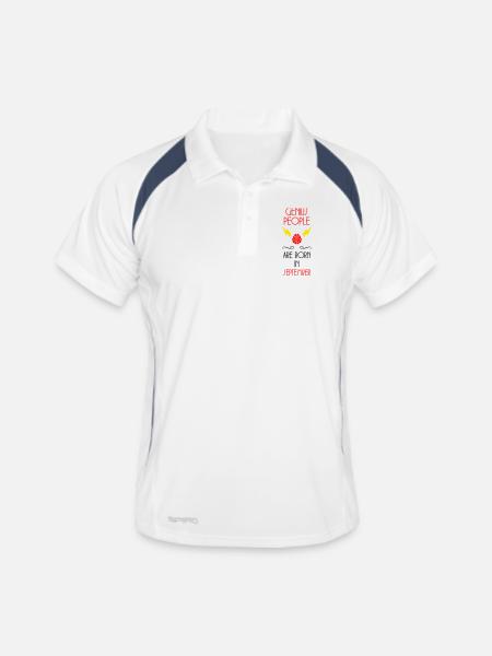 The Genies were born in September Humour - Men's Polo breathable - white/navy - Front