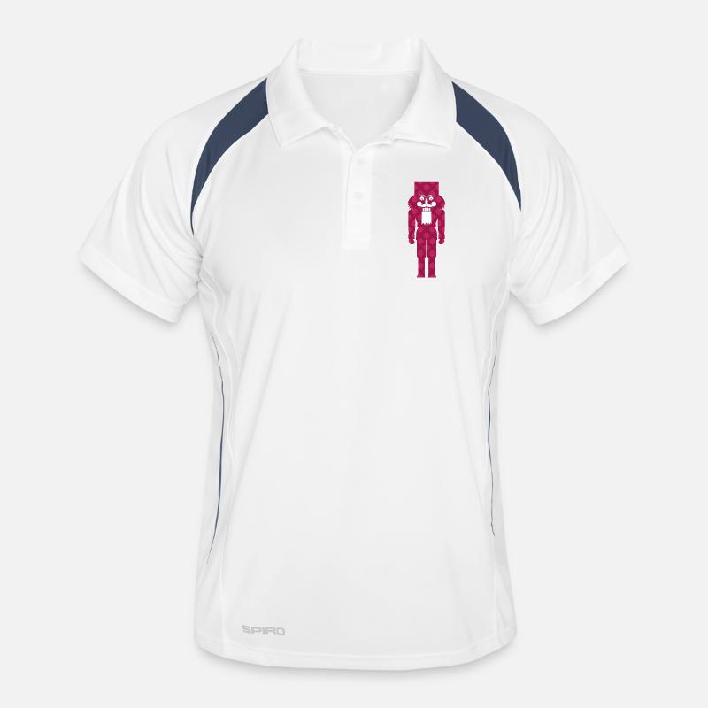 Casse-Noisette décoration de Noël motif de texture Polo respirant Homme