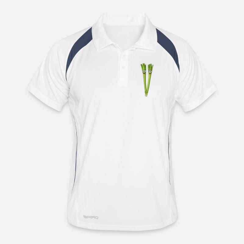 Spargelduo Lächelnd Männer Polo atmungsaktiv