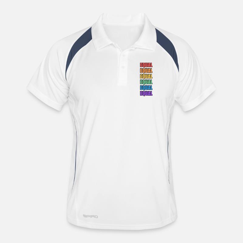 Regenbogen gleich Männer Polo atmungsaktiv