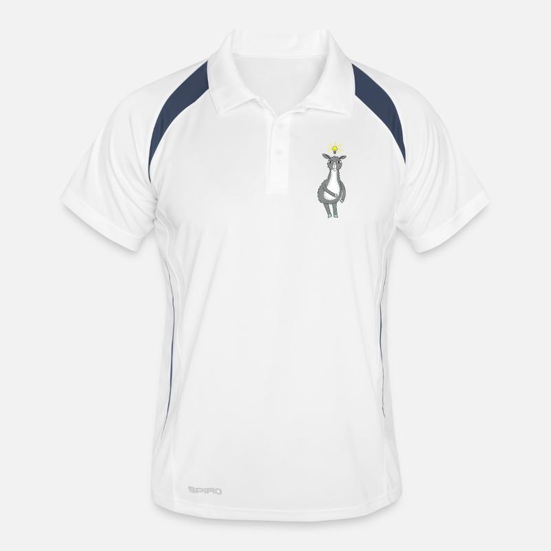 Lama hat eine Idee Männer Polo atmungsaktiv