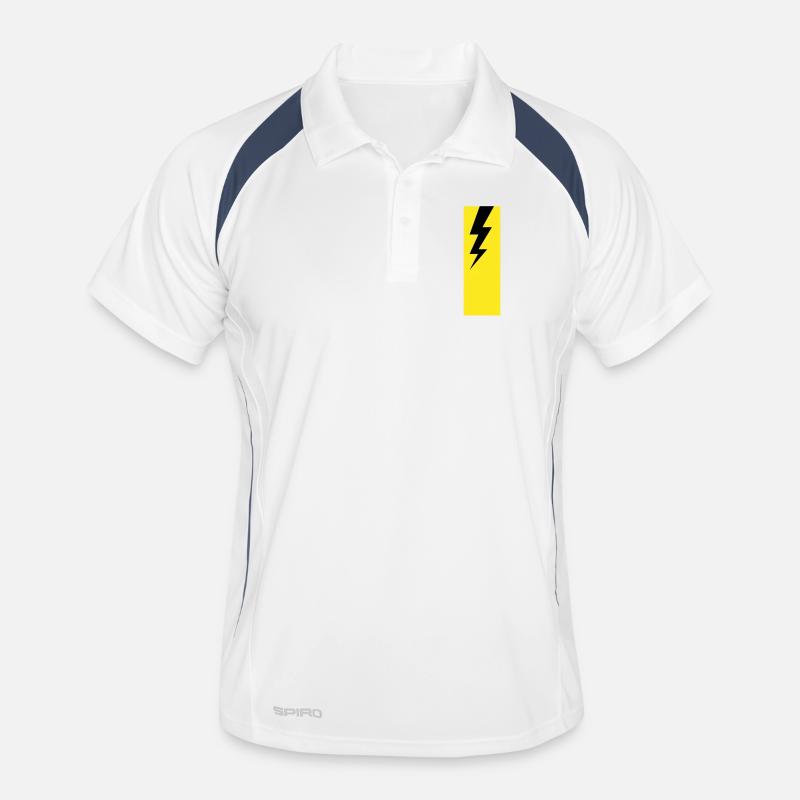 Lightning – Thunderstorm, Storm & Electricity Power Men's Polo breathable