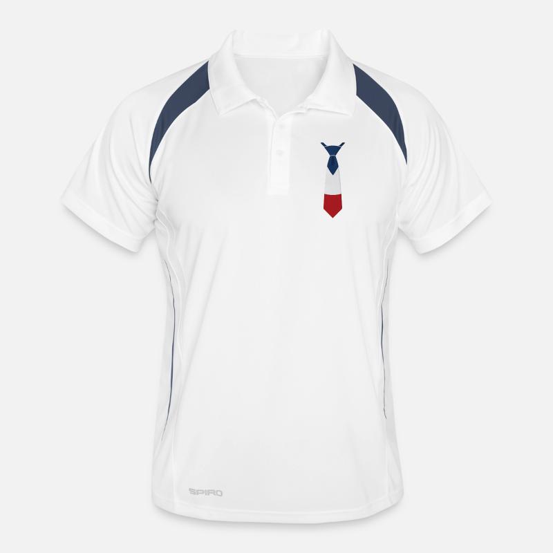 France Tie – Flaggendesign Männer Polo atmungsaktiv