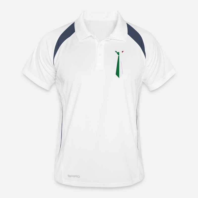 Cravate Italie – Conception du drapeau Polo respirant Homme