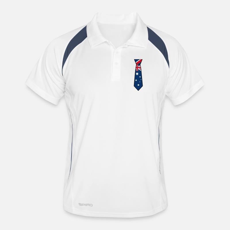 Australia Tie – Flaggendesign Männer Polo atmungsaktiv