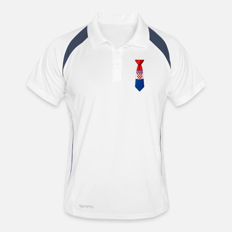 Croatie cravate – Conception du drapeau Polo respirant Homme