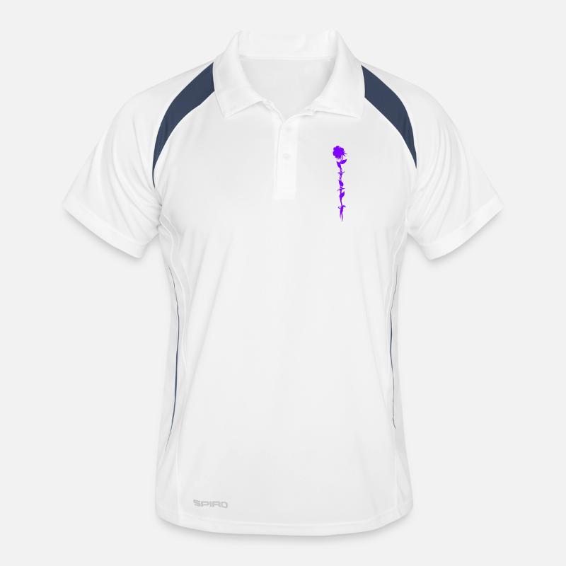 Rose Thorns Tattoo Men's Polo breathable
