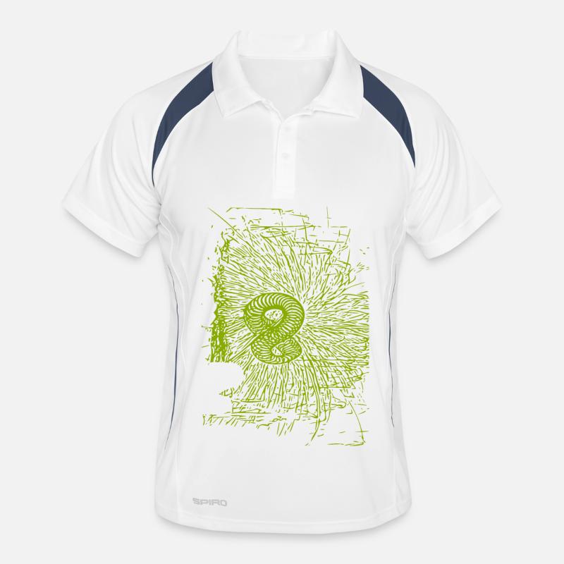 abstraktes Design Männer Polo atmungsaktiv