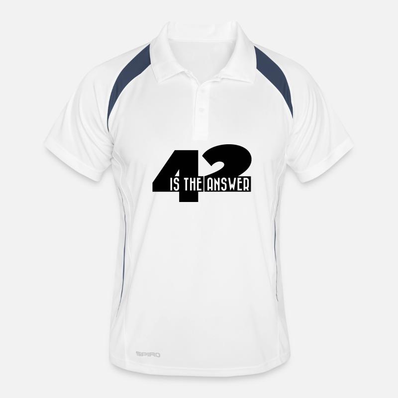 42 Is The Answer Sci Fi Spruch Männer Polo atmungsaktiv