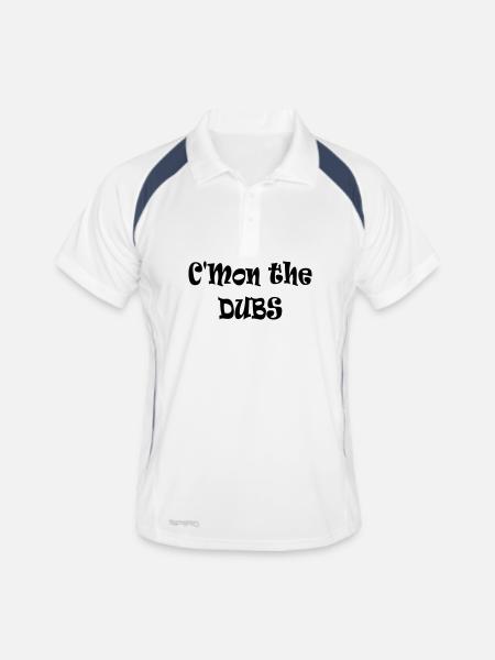 C’mon the Dubs - Men's Polo breathable - white/navy - Front