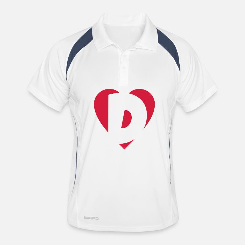 Heart D - I love D Men's Polo breathable