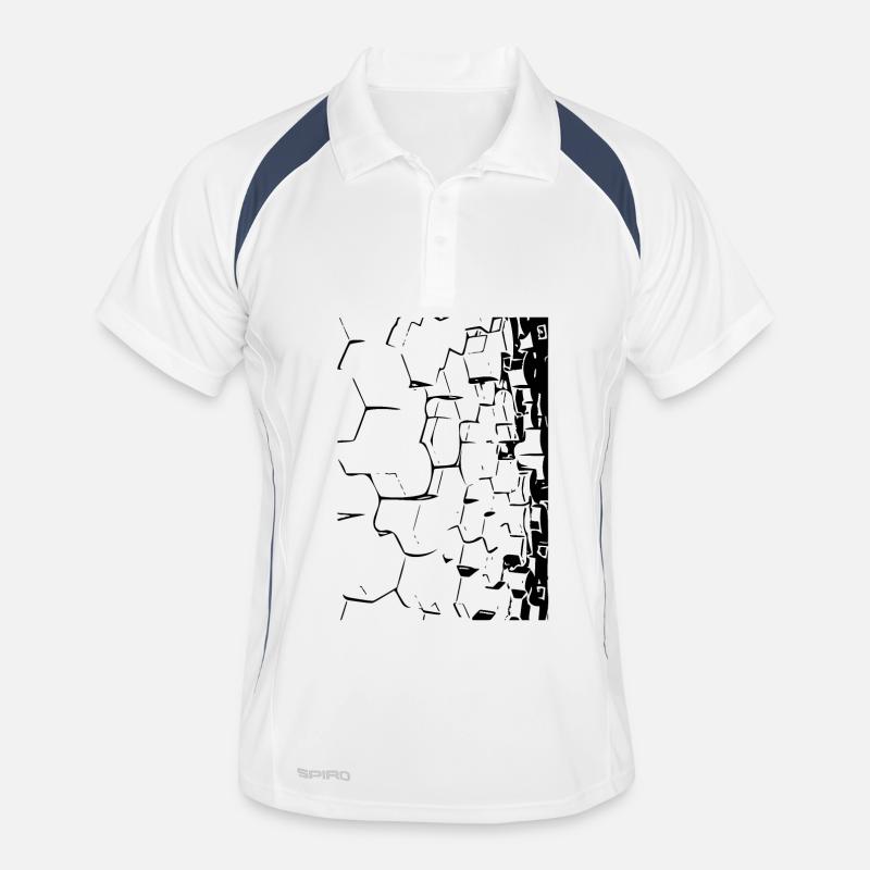 3D honeycombs Men's Polo breathable