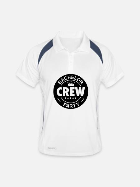 bachelor bachelorette party - Men's Polo breathable - white/navy