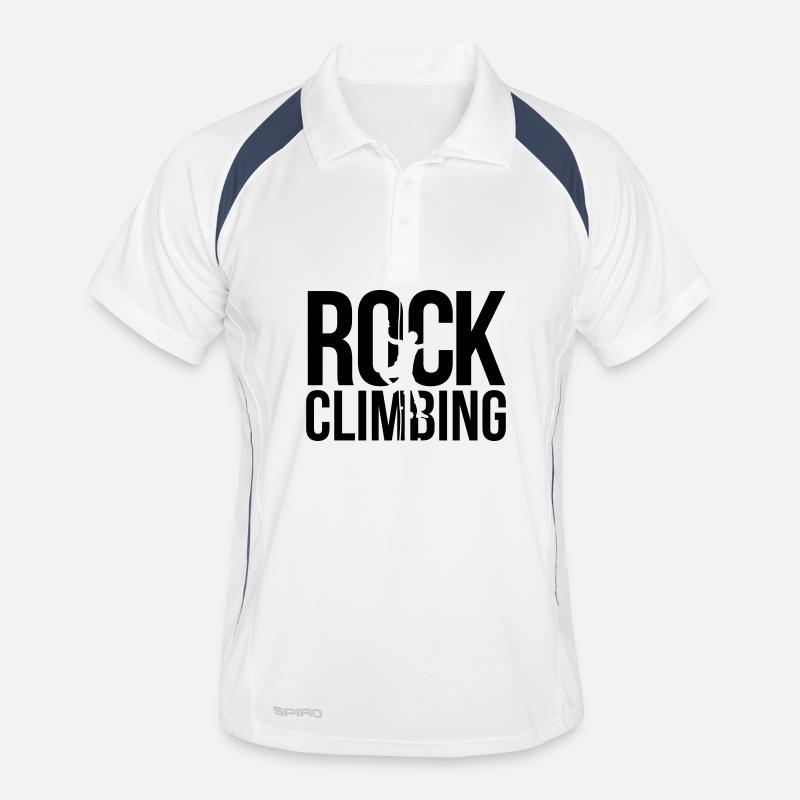 rock climbing Klettern Männer Polo atmungsaktiv