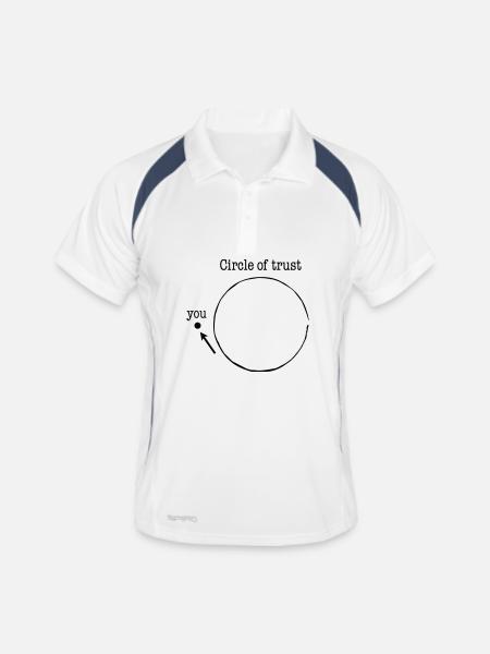 circle of trust - Men's Polo breathable - white/navy