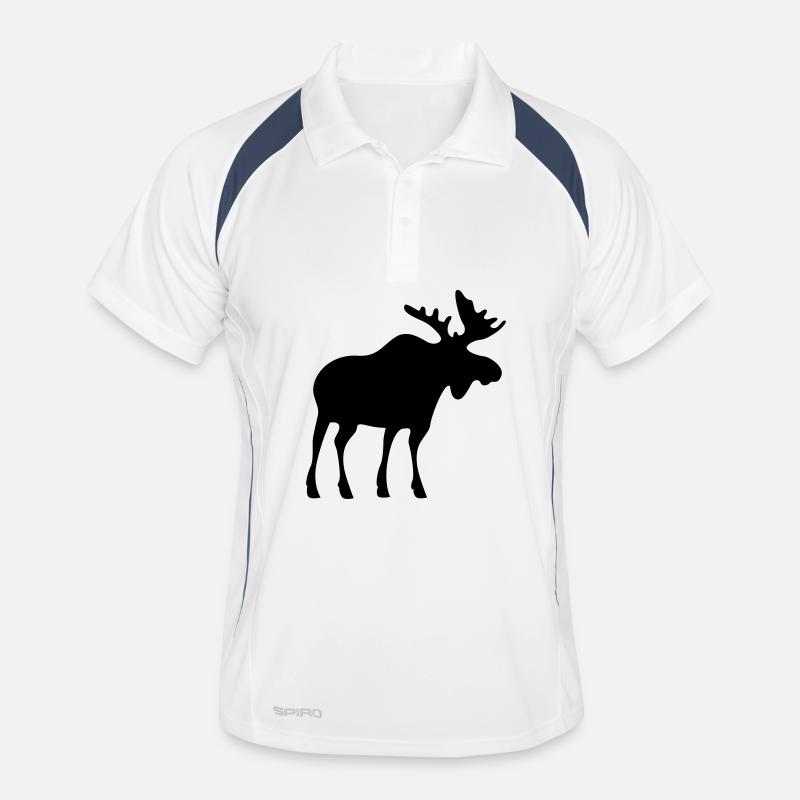 moose elk elch Männer Polo atmungsaktiv