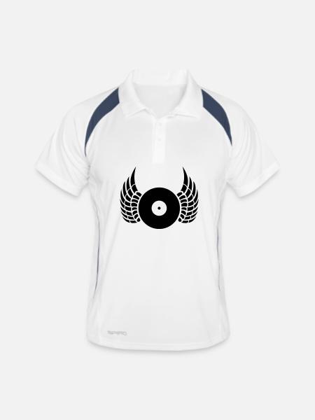 dj - Men's Polo breathable - white/navy - Front
