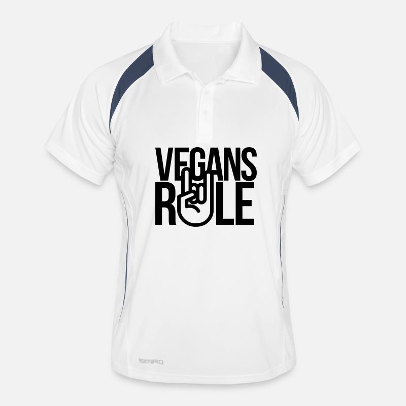 vegans rule Männer Polo atmungsaktiv