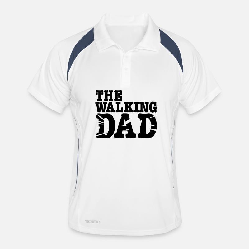the walking dad Men's Polo breathable