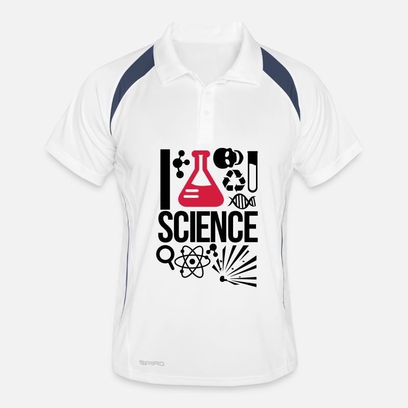 Wissenschaft Männer Polo atmungsaktiv