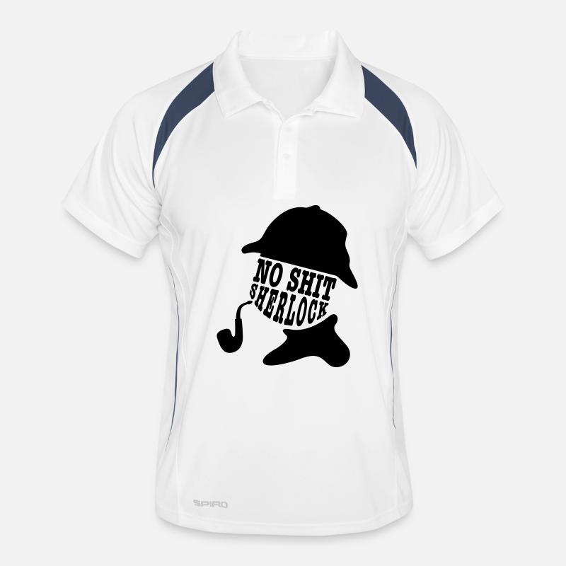 no shit sherlock Men's Polo breathable
