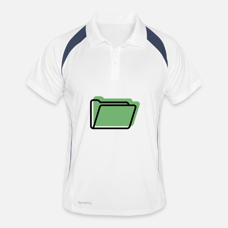 Style de ligne de dossier vert Polo respirant Homme