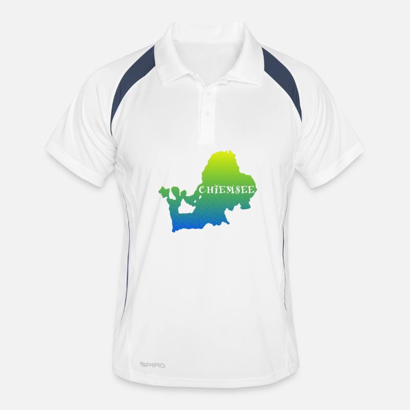 Silhouette du lac bavarois Polo respirant Homme