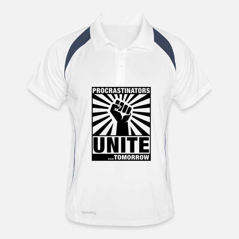Procrastinators Unite - Men's Polo breathable - white/navy