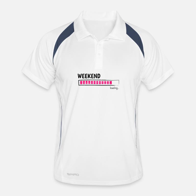 Weekend Loading Bar Leisure Mode Men's Polo breathable