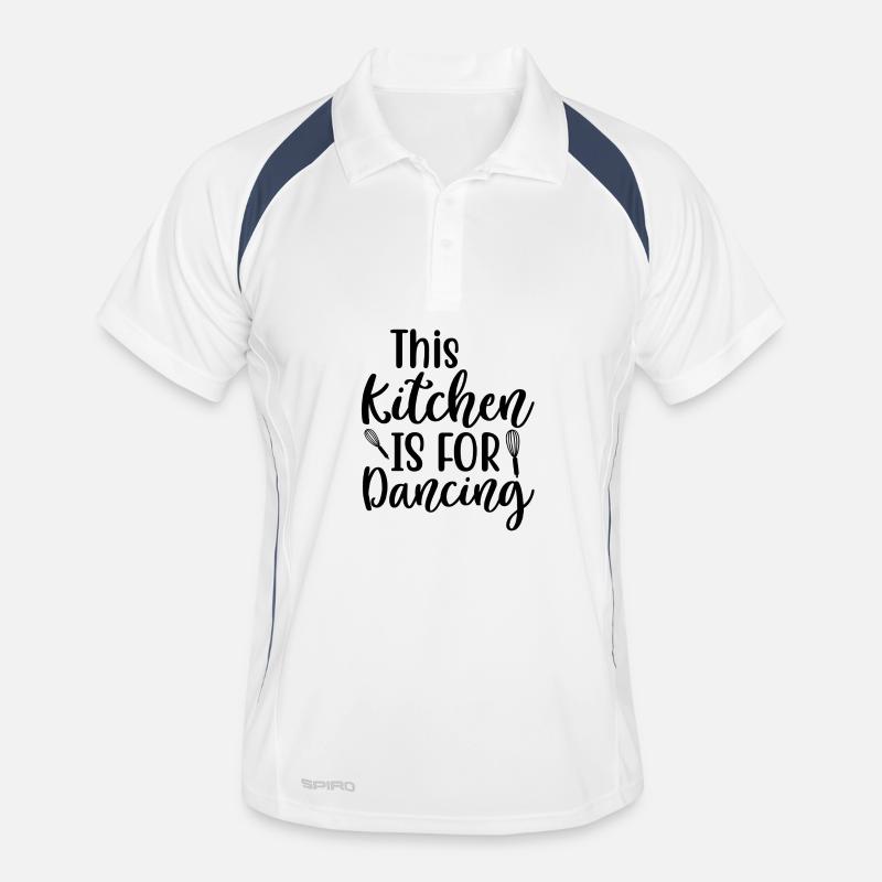 This Kitchen Is For Dancing Spruch Männer Polo atmungsaktiv