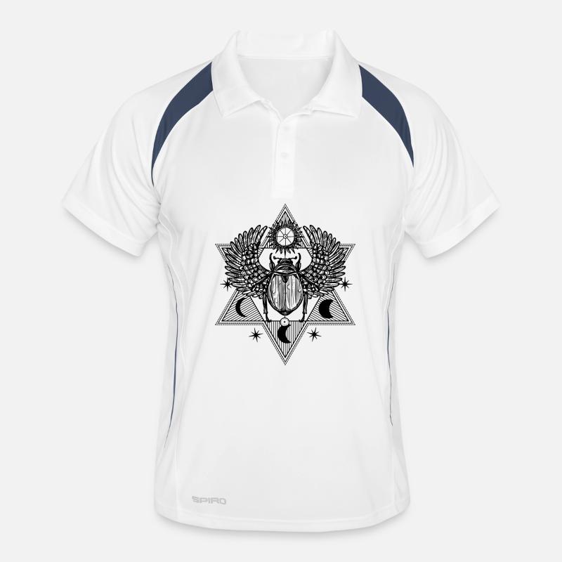 Conception du symbole du scarabée mystique Polo respirant Homme