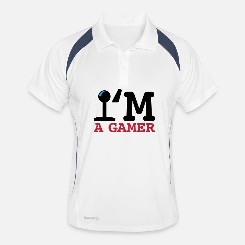 A Gamer Bold Typography Men's Polo breathable