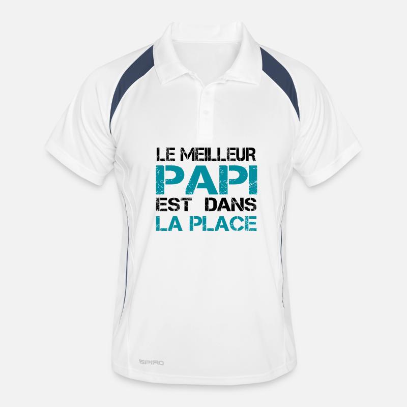 Papi La Place Typo Tee Polo respirant Homme