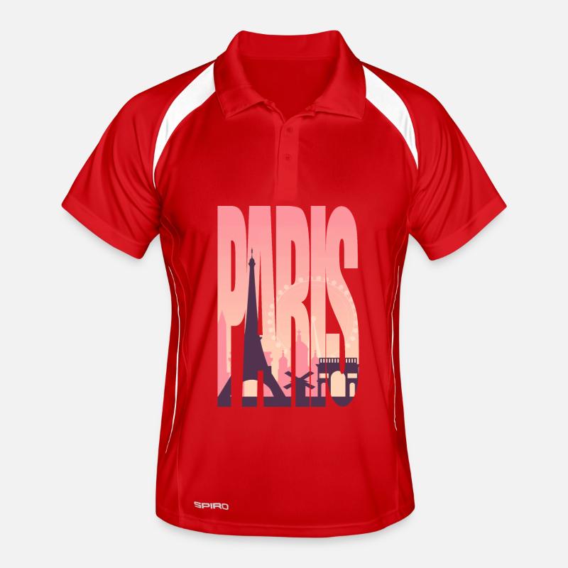 Rosa Pariser Silhouette Männer Polo atmungsaktiv