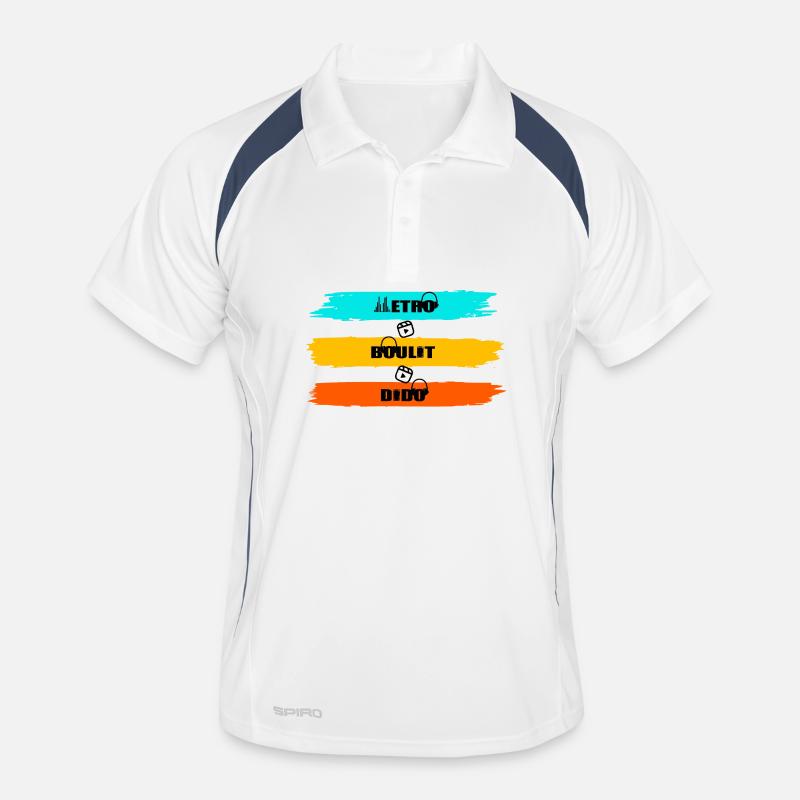 Metro Dodo work - Men's Polo breathable - white/navy