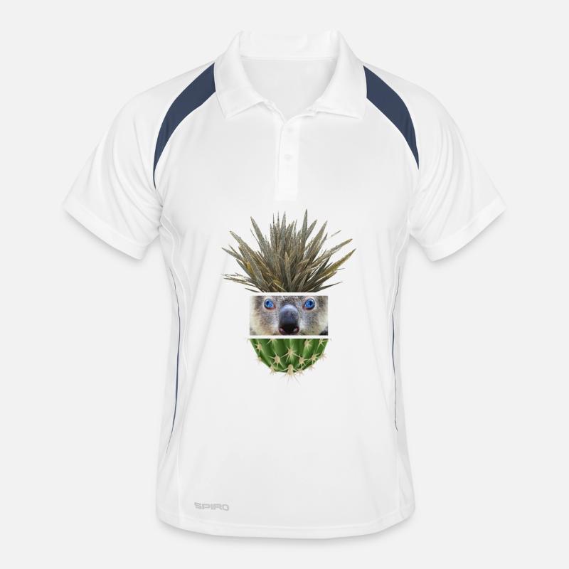 Koala Azure Cactus Collage Men's Polo breathable