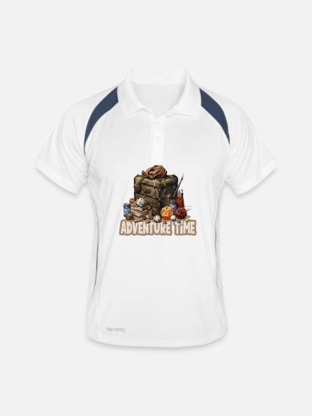 Role-playing, Adventure time, Fantasy gear - Men's Polo breathable - white/navy - Front