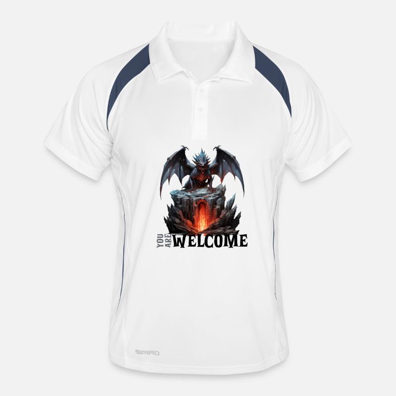 Welcome To The Dragon's Den RPG Shirt Men's Polo breathable