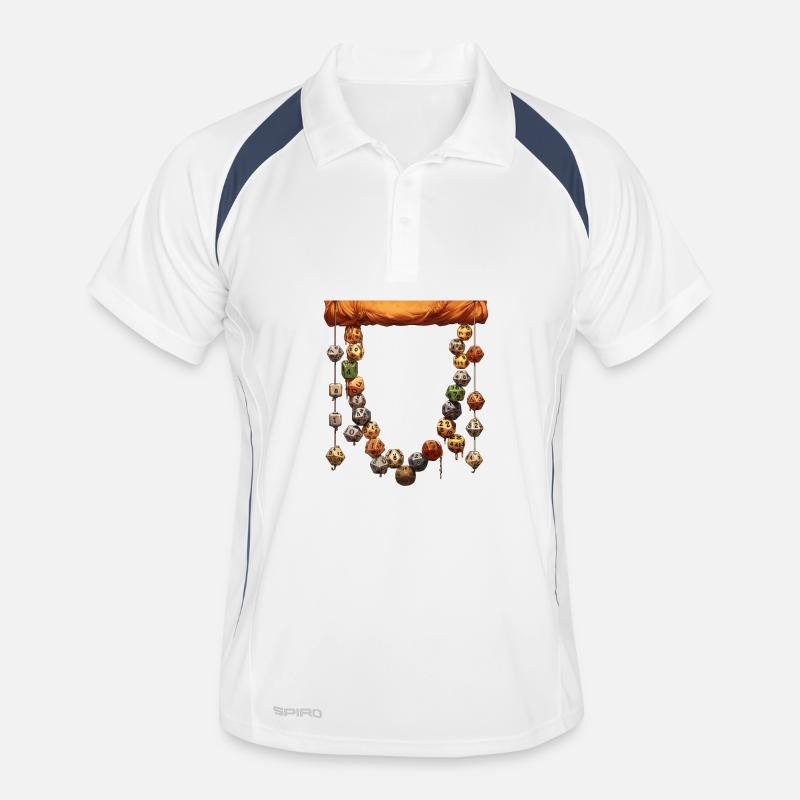Grand collier de dés de jeu de rôle W20 Polo respirant Homme