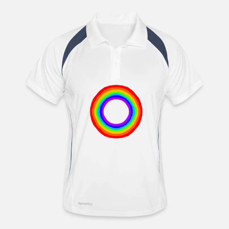 Pride Rainbow Colours / RGB-Kreis Männer Polo atmungsaktiv
