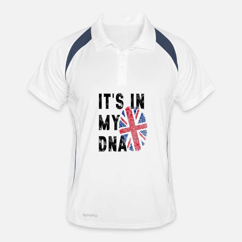 Empreinte digitale Union Jack Polo respirant Homme
