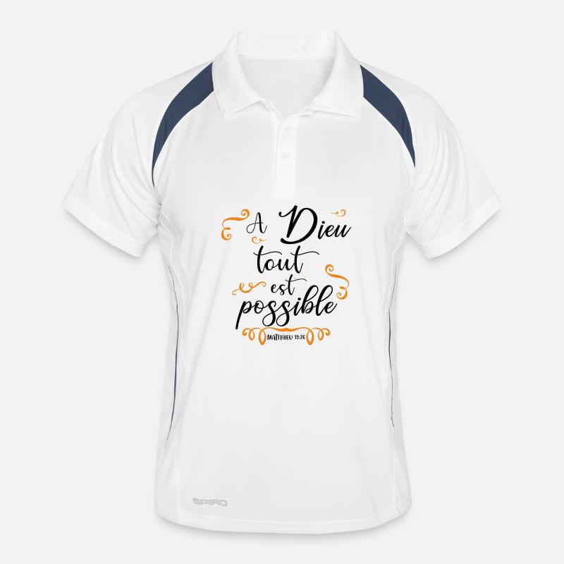 To God all things are possible - God - Gospels - God Men's Polo breathable
