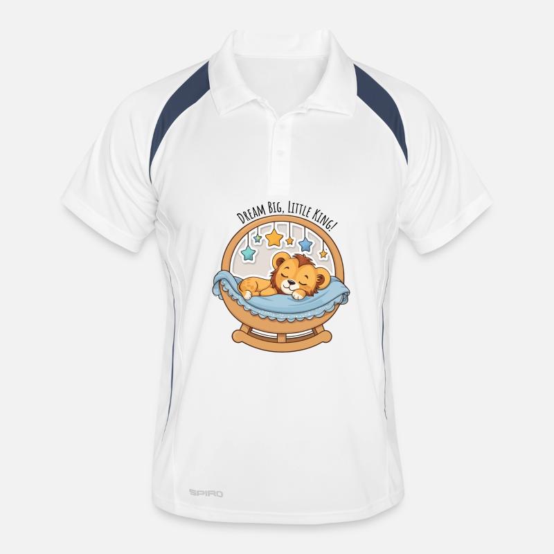 Lion cub in the star mobile Men's Polo breathable