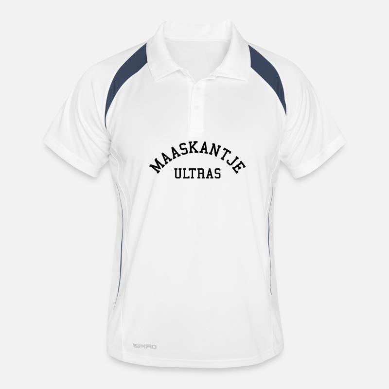 MAASKANTJE ULTRAS - Männer Polo atmungsaktiv - Weiß/Navy