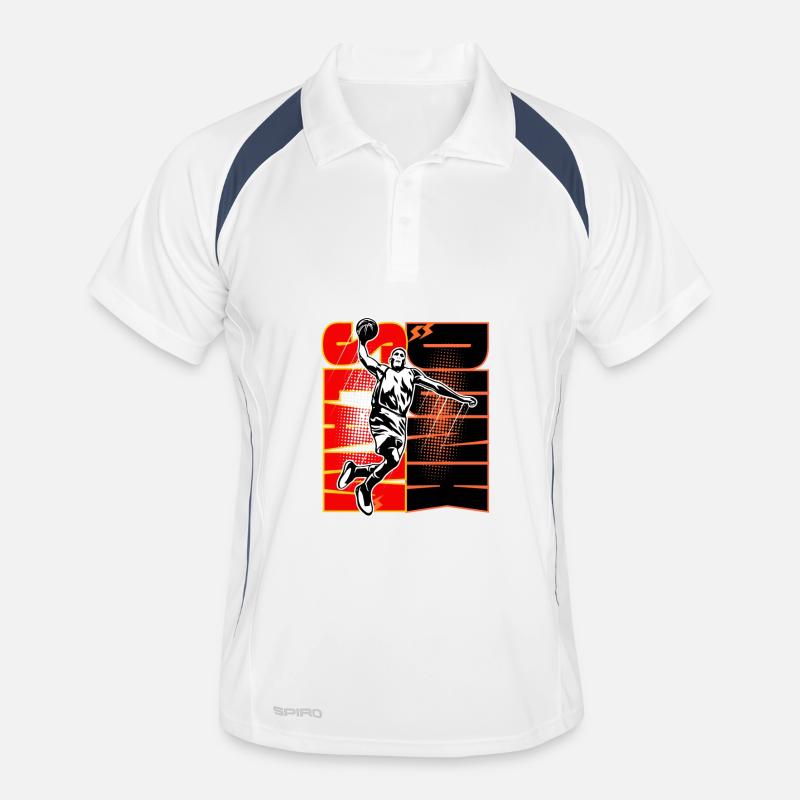 Pow Dunk Neon Arena - Men's Polo breathable - white/navy