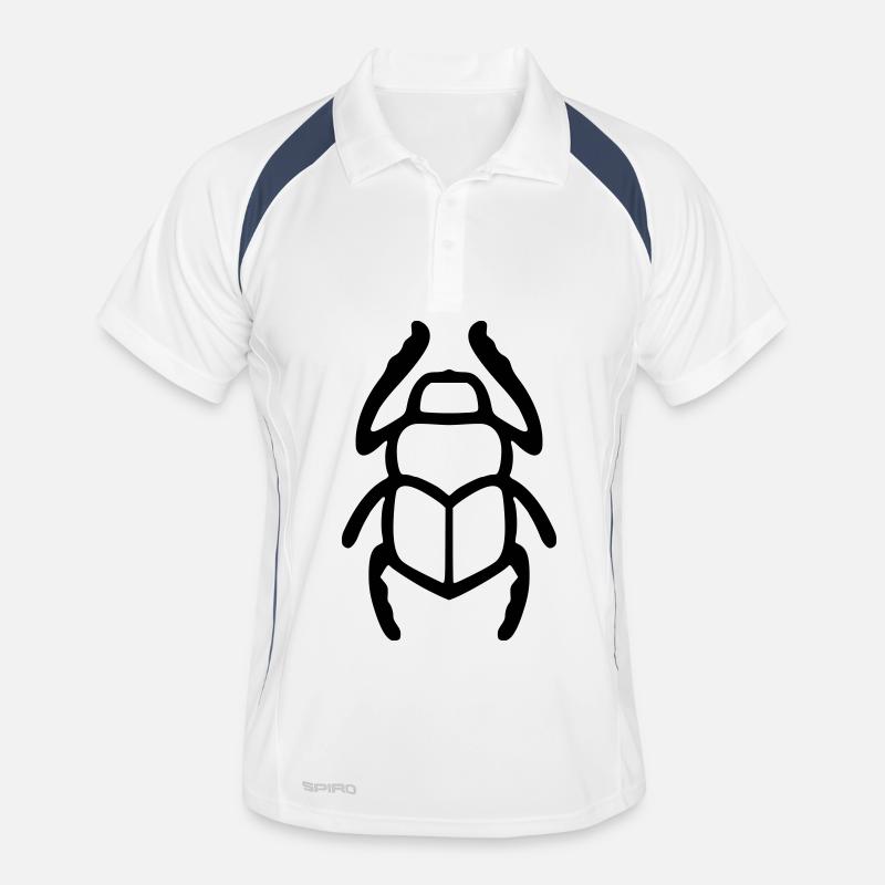Hiéroglyphe scarabée Polo respirant Homme