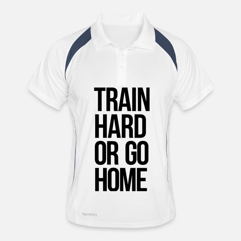 train hard Men's Polo breathable
