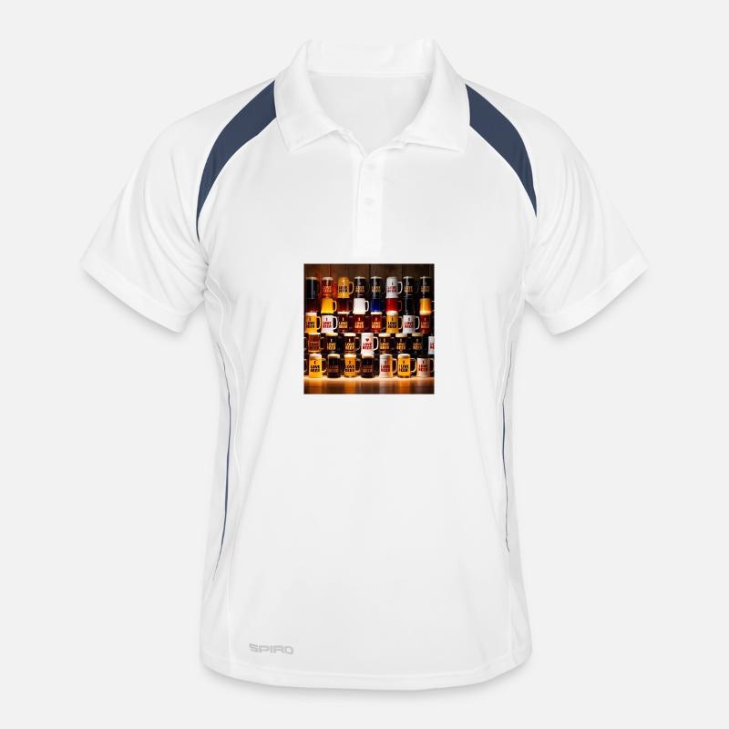 J’adore le motif de chope à bière Polo respirant Homme